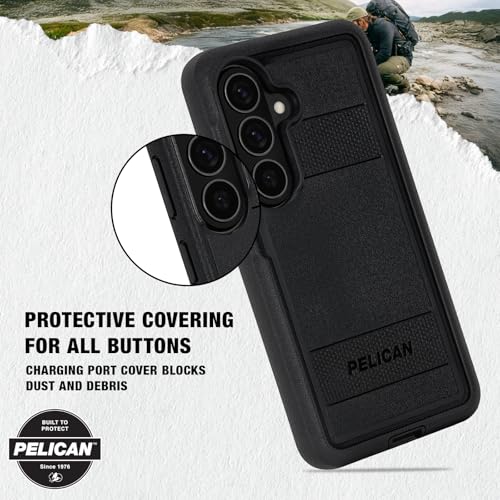 Pelican Voyager Samsung Galaxy S26 Case - Rugged Phone Case - Black | Magnetic & Wireless Charging Case with 24ft Military-Grade Drop Protection & Belt Clip Holster for Samsung Galaxy S26 - color: Voyager Black, size: Samsung Galaxy S26
