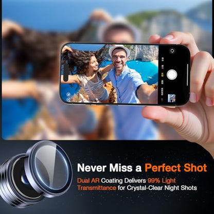 LK 2 Pack for iPhone 17 Pro/17 Pro Max Camera Lens Protector, Deep Blue - color: Deep Blue