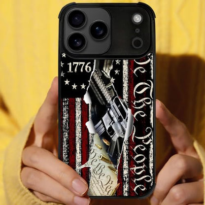 DJSOK Case for iPhone 17 Pro Max,Compatible with MagSafe,Anti-Scratch Shockproof Case,Classic American Flag 1776 We The People - color: Classic American Flag 1776 We The People, size: IPhone 17 Pro Max