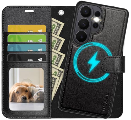 OCASE for Samsung Galaxy S26 Ultra Detachable Wallet Case with Card Holder, [2 in 1] PU Leather Flip Folio Case with RFID Blocking Stand Wrist Strap Shockproof Phone Cover 2026, Litchi Black - color: Litchi Black, size: Samsung Galaxy S26 Ultra