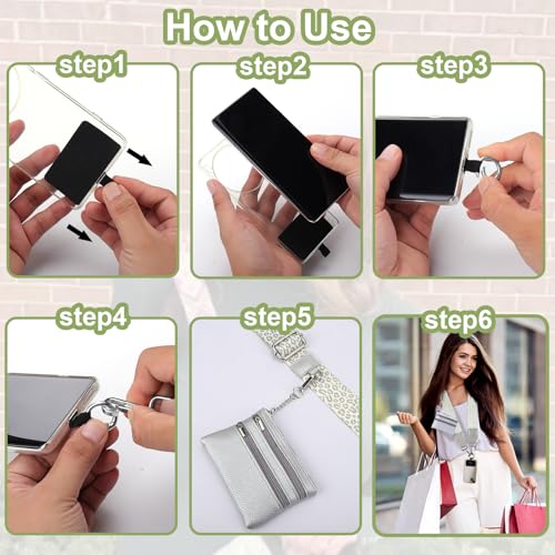 XANGNIER Clip and Go Strap for Phone with Wallet Crossbody,Multicolor 17 - color: Multicolor 17