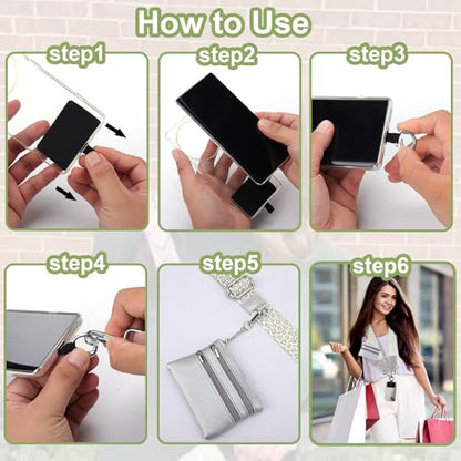 XANGNIER Clip and Go Strap for Phone with Wallet Crossbody,Multicolor 17 - color: Multicolor 17