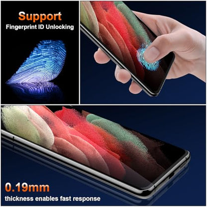 3 Pack TPU Screen Protector for Samsung Galaxy S21 Ultra (Not Glass) - size: Samsung Galaxy S21 Ultra