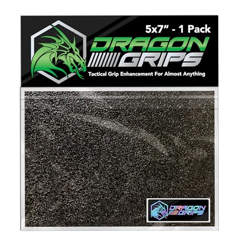 Dragon Grips 5"x7" Multi-Purpose Rubber Grip Tape, Black - color: Black, size: 5x7 (Pack of 1)