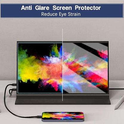 MUBUY-GOL 18.5" Portable Monitor Screen Protector | Anti-Blue Light & Anti-Glare Matte Film | Reduces Eye Strain, Anti-Fingerprint Protection for UPERFECT/VisionOwl/InnoView/HGFRTEE& Major Brands