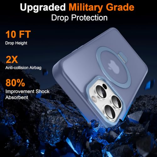 Magnetic for iPhone 13 Pro Case with Ring Stand, Sierra Blue - color: Sierra Blue, size: Iphone 13 Pro 6.1 inches