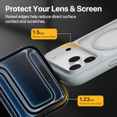 MAGEASY Roam MagSafe Crossbody Phone Case with Strap for iPhone 18 Pro Max & 17 Pro Max, Magnetic Clear Case with Detachable Lanyard, 16FT Drop Defense, Camera Control Compatible (Transparent) - color: Transparent, size: iPhone 17/18 Pro Max