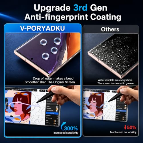 V-PORYADKU 2+2 Pack for Samsung Galaxy Note 20 Ultra Screen Protector - size: 6.90 inch