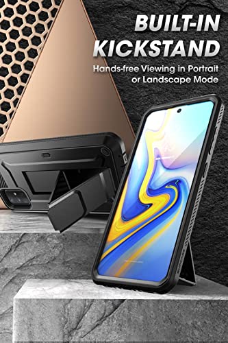 SUPCASE for Samsung Galaxy A71 5G Case with Built-in Kickstand, Black | Built-in Screen Protector, Belt Clip, Full-Body, Military-Grade Protection, Not for A71 5G UW Verizon, Unicorn Beetle Pro - size: Galaxy A71 5G