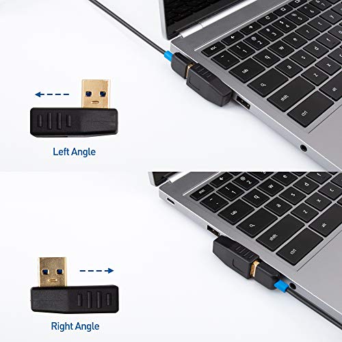 Cable Matters 90 Degree USB Adapter Combo-Pack, Left and Right Angle