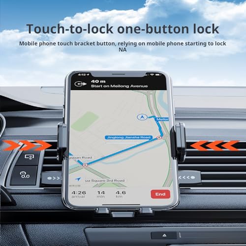 Car Phone Holder Mount for 2011-2022 Dodge Charger, ABS Plastic Custom Fit Cell Phone Cradle Dashboard Navigation Bracket Auto Interior Accessories,Textured Finish - color: Textured Finish
