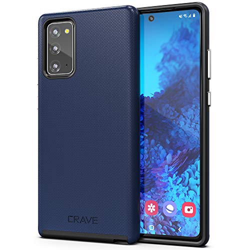 Crave Galaxy Note 20 Case, Shockproof Protection Dual Layer Case for Samsung Galaxy Note 20 (6.7 inch) - Navy - color: Navy