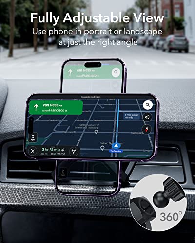 ESR for MagSafe Car Mount, Car Phone Holder for iPhone 18 Pro Max/Duo/17-12 - color: Black