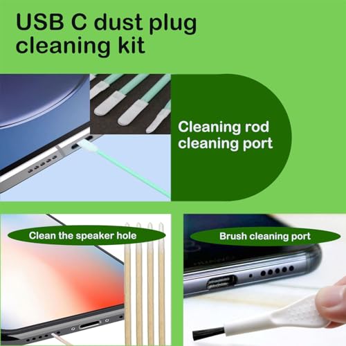 Dust Plug for iPhone Charger Port, Protects Charging Port Anti Dust Cover Anti-Lost Dust Plugs for Lightning, with Speaker Mesh Dustproof, Accessories for iPhone 14 13 12 11 (Plus, Pro Max), 8-Pack