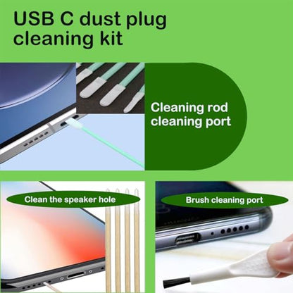 Dust Plug for iPhone Charger Port, Protects Charging Port Anti Dust Cover Anti-Lost Dust Plugs for Lightning, with Speaker Mesh Dustproof, Accessories for iPhone 14 13 12 11 (Plus, Pro Max), 8-Pack