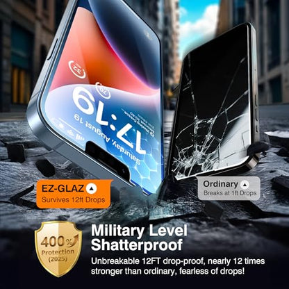 EZ-GLAZ-4+2 Pack for iPhone 14 Plus Privacy Screen Protector (6.7") - size: iPhone 14 Plus