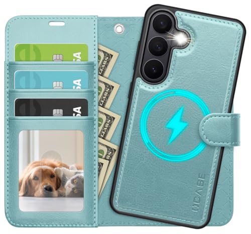 OCASE for Samsung Galaxy S26 Detachable Wallet Case with Card Holder, [2 in 1] PU Leather Flip Folio Case with RFID Blocking Stand Wrist Strap Shockproof Phone Cover 2026, Ice Blue - color: Ice Blue, size: Samsung Galaxy S26