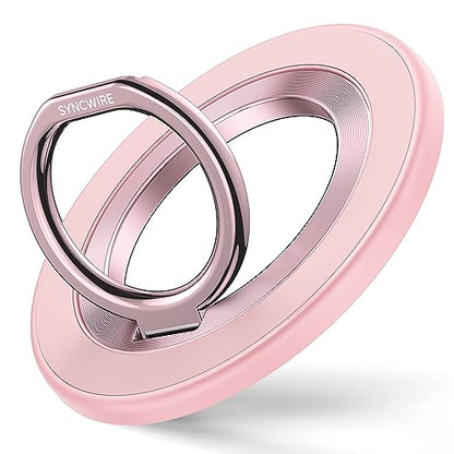 SYNCWIRE for MagSafe Phone Grip, Magnetic Phone Ring Holder - color: Light Pink