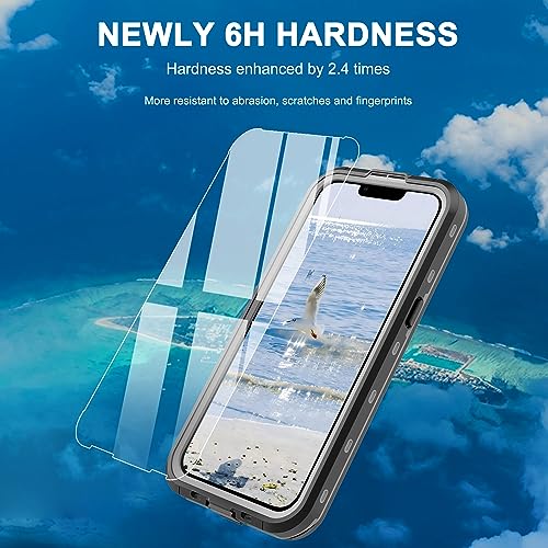 Full Body Case for iPhone 15 Plus 6.7 Inch,Waterproof DirtProof DropProof Snowproof Anti-Scratch Clear Magnetic Rugged Built-in Screen Protector Heavy Protect,Black-Gray - size: iPhone 15 Plus 6.7inch