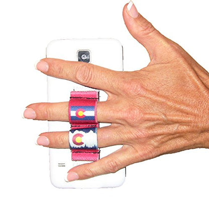 LAZY-HANDS 2-Loop Phone Grip - FITS Most - Colorado Red - color: Colorado Red - Fits Most