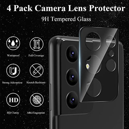 4 Pack Camera Lens Protector for Samsung Galaxy S21 Ultra - size: S21 Ultra