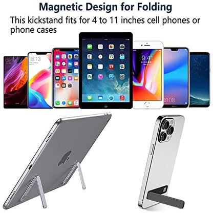 Kinizuxi Cell Phone Kickstand,Vertical and Horizontal Aluminum Phone Stand for Desk,Adjustable Phone Holder Stand for Desk Compatible with iPhone 14/13/12/11Samsung Huawei All Smartphones-Black - color: Black