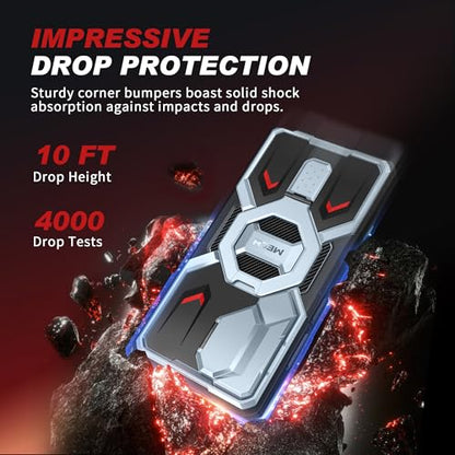 TONGATE Magnetic Stand for Samsung Galaxy S26 Ultra Case, Compatible with Magsafe, [Camera Cover & 2 Front Frames][Military Drop Protection]S26 Ultra Case Built-in Screen Protector & Belt Clip,SkyBlue - color: Sky Blue