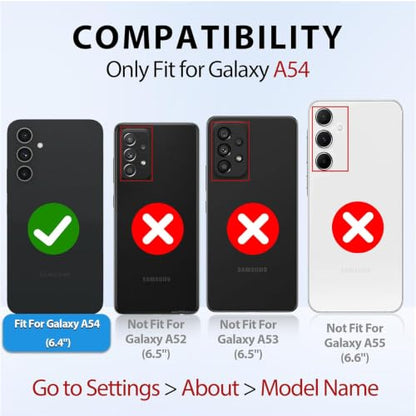 Battery Case for Galaxy A54,Upgraded 12000mAh Rechargeable Portable Extended Battery Pack Supported Qi Wireless Charging Case Compatible with Galaxy A54(6.4 inches) Charging Case-Black - size: Galaxy A54