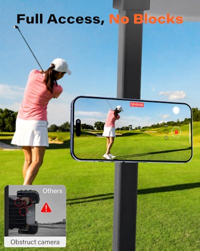 A2C Pink Alloy Magnetic Golf Cart Phone Holder, Golf Accessories for Women - color: Pink