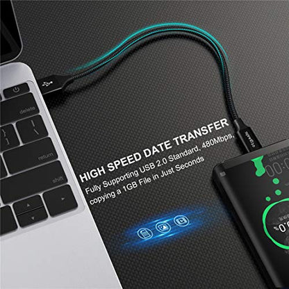 etguuds USB to USB C Cable, 4-Pack USB A to USB C Cable Fast Charging - color: Black, size: 1ft,3ft,6ft,10ft