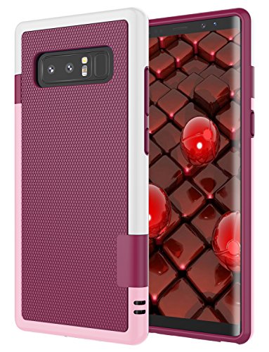 Jeylly Galaxy Note 8 Case, Note 8 Cover, [3 Color] Slim Hybrid Impact Rugged Soft TPU & Hard PC Bumper Shockproof Protective Anti-Slip Case Cover Shell for Samsung Galaxy Note 8 SM-N950 - Wine | [3 Color] Slim Hybrid Impact Rugged Soft TPU & Hard PC Bumpe