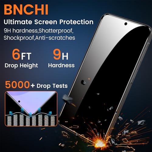 3+3 Pack for Samsung Galaxy A57 5G Privacy Screen Protector with Camera Lens Protector, Anti-Spy Tempered Glass Film, 9H Hardness, Anti-Scratch, Touch Sensitive - size: Galaxy A57