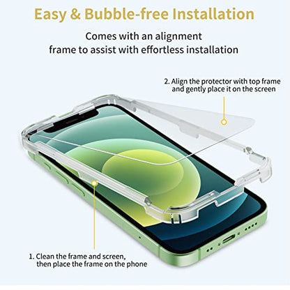 UNBREAKcable 3-Pack Screen Protector for iPhone 12 mini Tempered Glass - size: iPhone 12 mini
