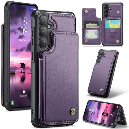 Kowauri for Samsung Galaxy S26 Case, PU Leather Wallet Case for Women Men with RFID Blocking Card Holder Slot Magnetic Closure Shockproof Protective Phone Cover for Samsung Galaxy S26 (Purple) - color: Purple