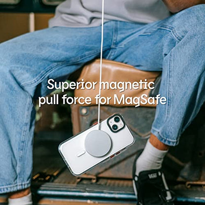RhinoShield Clear MagSafe Compatible Case for iPhone 16 Pro | Strong Magnetic, Anti-Yellowing, Transparent, High Clarity, Shockproof, Military Grade Drop Protection - color: Inside the Clouds, size: iPhone 16 Pro - Camera Control Button