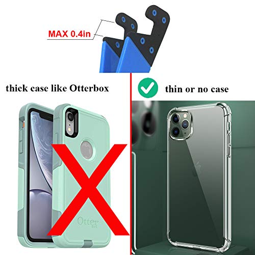 Portable Cell Phone Stand for Desk, Foldable Pocket Travel Mobile Phone Holder, Upgrade Universal V Smartphone Kickstand Mount Compatible with iPhone IPads Tablet Kindle Android, Pack of 3 - color: B-3 pack