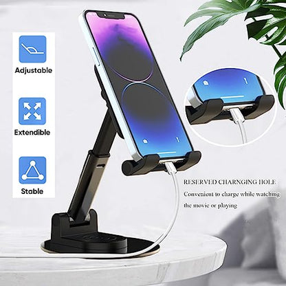Meetuo Rotatable Cell Phone Stand for Desk, Phone Holder