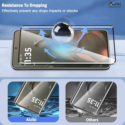 2-Pack Tempered Glass for Moto Edge 2025 Screen Protector, 3D Full Coverage Ultra Resistant, Scratch-Proof Bubble Free Film for Motorola Edge 2025/Edge 60 Fusion, Easy Installation