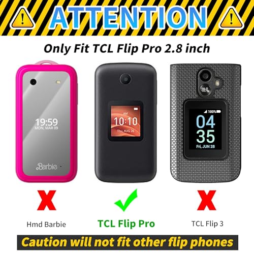 for Alcatel Go Flip 4 / TCL Flip Go/TCL Flip Pro Case with 1 X Screen Protection, Slim Hard Shell Cover Protection with Kickstand Full Body Shockproof Phone Case, Butterfly