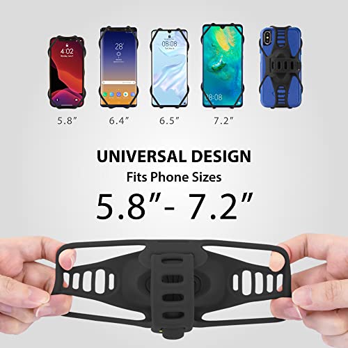 Bone Bike Tie Pro 3, Universal Bike Phone Stem Mount for 5.8"-7.2" Phones - color: Bike Tie Pro 3 - Black