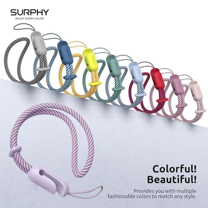 SURPHY 2 Pack Phone Lanyard, Phone Wrist Strap for Case, Camera Wrist Strap - color: Lilac & Gray