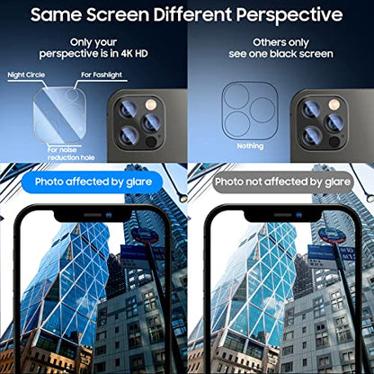 UniqueMe 2+2 Pack for iPhone 12 Pro Max Privacy Screen Protector
