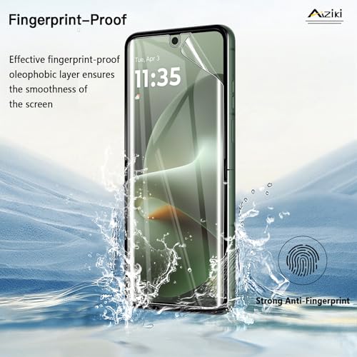 Hydrogel film for Motorola Razr+ Plus 2026 Screen Protector, Flexible TPU, [2 Main Screen +2 Front Screen], Bubble Free Screen Protector for Moto Razr Plus 2026, Clear