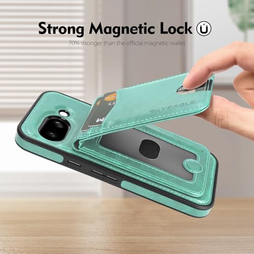 SkyEagle for MagSafe Google Pixel 9a Wallet Case,Blue Green - color: Blue Green, size: Google Pixel 9a