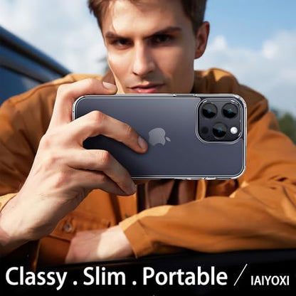 IAIYOXI for iPhone 11 Pro Max Phone Case Clear, Shockproof Thin Crystal Clear Cover, Transparent Non-Yellowing and Bumpers Slim Anti-Scratch Protective for iPhone 11 Pro Max, 6.5 inch - size: iPhone 11 Pro Max