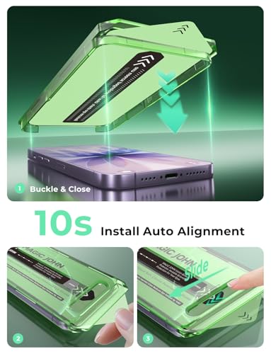 MAGIC JOHN Eye Protection for iPhone 17 Tempered Glass Screen Protector - size: iphone 17