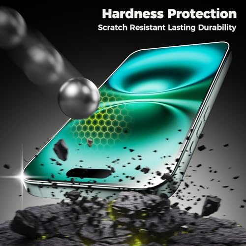 3-Pack Screen Protector for iPhone 16 Plus with [Easy Pull] Installation Frame,9H Hardness Tempered Glass,Ultra Resistant, HD Clear, Bubble-Free, Case Friendly[Not for Pro/Pro Max Models] - size: iPhone 16 Plus - 3 Pack