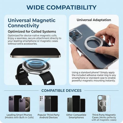 Magnetic Stroller Phone Mount, Adjustable Handlebar Holder