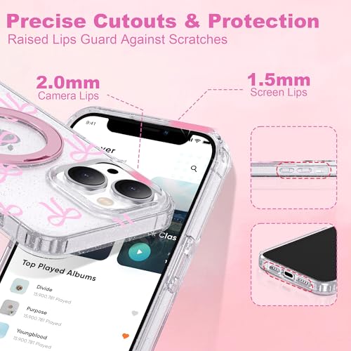 Butterfly Case for iPhone 14 Plus with Stand 6.7",C-Pink - color: C-Pink, size: Iphone 14 Plus