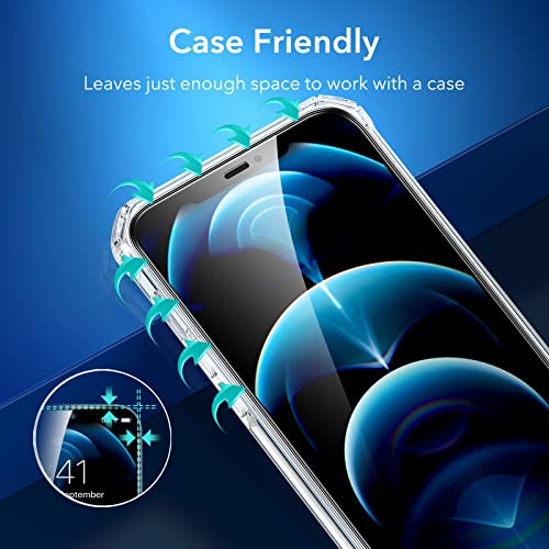 ESR 3 Pack for iPhone 12 Pro Max Screen Protector, Align Frame